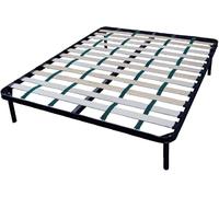 DOLCI SOGNI Rete Matrimoniale 160x190 Rinforzata con 4 Cinghie per Taglie Forti, 100% Made in Italy, Rete Letto Matrimoniale Ortopedica a Doghe in Legno, Struttura Letto Matrimoniale 160x190 in Ferro