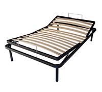 DOLCI SOGNI Rete Una Piazza e Mezza con Alzatesta e Alzapiedi, Reclinazione Manuale, Indipendente, Struttura Letto 120X190 in Ferro,