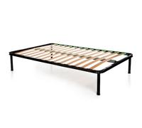 DOLCI SOGNI Rete Una Piazza e Mezza, Rete 120x190 per Letto una Piazza e Mezza, Rete Ortopedica a Doghe in Legno con Struttura Letto 120x190 + 4 Piedi Smontabili, 100% Made in Italy