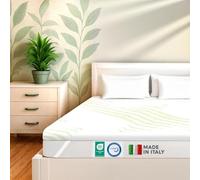 DOLCI SOGNI Topper Singolo 100x190 Memory Foam - Spessore 5 cm - Topper Correttore Materasso 100x190 per Letto e Divano Letto - Aloe Vera e Sfoderabile - Made in Italy