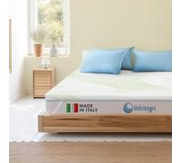 DOLCI SOGNI Topper Singolo 90x190 Memory Foam Spessore 7 cm Topper Materasso