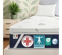 DOLCI SOGNI Topper Una Piazza e Mezza 140x200 Memory Foam - Spessore 5 cm - Topp