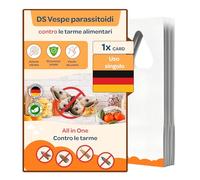 DOLCI SOGNI Vespe parassite Contro tarme Alimentari - 1 Trappola & Repellente per tarme - Senza Chimica, Efficace, Alternativa Naturale alla Trappola per tarme in Cibo & Cucina