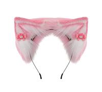 Dolci Studenti Unisex Scatto Foto Fascia per Capelli Con Fiocco/Decori di Fiori Volpi Orecchie Fasce Rosa Cartoon Capelli Cerchio Carino Fasce Per Donna Carino Fasce Per Donna Per Il Lavaggio Del Viso