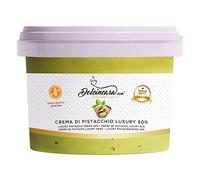 Dolcincasa-Crema al Pistacchio Luxury 50% di Pistacchi 500g ottima Crema Spalmabile Italiana