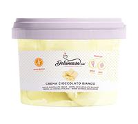 Dolcincasa-Crema Cioccolato Bianco Spalmabile per Farcire e Aromatizzare Pronta all'uso Senza Glutine Italiana Professionale 500g