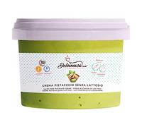 Dolcincasa-Crema Senza Lattosio Pistacchio Crema Spalmabile al gusto di Pistacchio pronta per l'utilizzo - Confezione da 500 Gr - Senza Lattosio - Senza Glutine