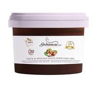 Dolcincasa-Pasta di Nocciole Pura 100% Gusto Forte per Gelati Crema Ganache Crema Pasticcera e Dolci 500g