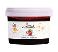Dolcincasa-Pasta Gelato alla Fragola 200g per gelato dolci alla fragola e granite italiana senza glutine