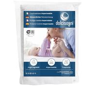 DolciSogni Coprimaterasso Lettino 70x140 cm Impermeabile (2 Pezzi) - Angoli Elasticizzati - Traspirante, Antibatterico e Morbido sulla Pelle - Lavabile fino a 60°C - Certificato OekoTex Made in Europe