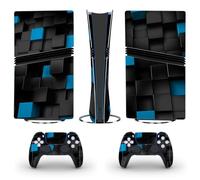 DolDer PS5 Pro Skin Sticker/adesivo pellicola protettiva per console Sony PS5 Pro e 2 controller Dualshock (0016)