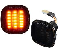DoLED Indicatore di direzione laterale a LED, colorato, nero, vetro fumo, compatibile con A3 8L, A4 B5, A8 D2, Seat Ibiza 6K, FABIA 1 2, OCTAVIA 1, RAPID, ROOMSTER