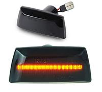 DoLED, indicatore di direzione laterale a LED, colorato, nero, vetro fumo, compatibile con Adam Astra H J GTC Corsa D E