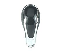 DoLED Pomello del cambio automatico in look cromato/pelle con parte in plastica liscia compatibile/ricambio per Insignia Astra J Zafira C