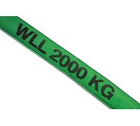 Dolezych Cinghia Ad Anello a Rivestimento Doppio Portata da 2000 Kg, Lunghezza Utile 3 M, Verde
