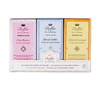Dolfin 6 Tavolette Assortite di Cioccolato Fondente e al Latte - Pistacchio Tostato, Caramello, Frollini, Biscotto Petit Beurre, Mandorle, Cacao, Sale dell'Himalaya dal Punjab - 180g