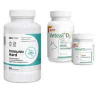 DOLFOS Vetcal D3 90tabl. +LAB-V Immuno Hard - Rafforzamento dell'immunità per cani e gatti 90 capsule