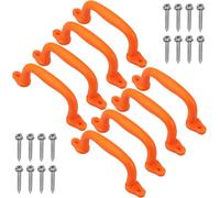Dolibest 8 maniglie da arrampicata, 18 cm, per bambini, per interni ed esterni, per parco giochi, scimmia, letto a soppalco, camera dei bambini, casa sull'albero, maniglie da parete e soffitto, colore