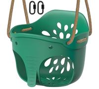 Dolibest Altalena, Altalena per Bambini ad Albero con Secchio Morbido Alto Supporto Posteriore con Corda Regolabile 130-200cm per 1-3 anni Toddler/Kid, Forma di Elefante, Fino 600lb