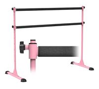 Dolibest Ballet Barre, Danza, Sbarra da Danza, 10 Altezza Regolabile Barretta per Danza, Cuscinetti in Gomma Antiscivolo e Rivestimento Tessuto per Bambini Adulti Allenamento Fitness Yoga, 150 x 71cm