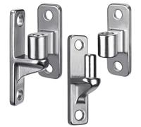 Dolibest Cerniere per cancelli in acciaio inossidabile 304 resistenti, design monoblocco non saldato, cerniere per cancelli da parete con montaggio a parete da 1,5 cm, montaggio a palo per cancelli