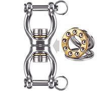 Dolibest Dual Hanging Rings Hammock Swing Hanger, Mounting Bearing Set Gourd-shaped Open Loop for Indoor Outdoor Playground Chair