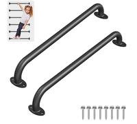 Dolibest Maniglia di sicurezza in metallo da 76 cm, maniglia per scala per parco giochi e base più ampia, maniglie per giochi per bambini, casa sull'albero, parete per arrampicata su roccia, accessori