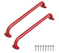 Dolibest Maniglia di sicurezza in metallo da 76 cm, maniglia per scala per parco giochi e base più ampia, maniglie per set da gioco per bambini, casa sull'albero, parete per arrampicata su roccia