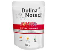 Dolina Noteci Junior in busta, 10 x 300 g - Cuori di manzo