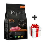DOLINA NOTECI Piper Animali con anatra per gatti 3kg + sorpresa per il gatto