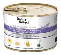 Dolina Noteci Premium per piccole razze Junior ricco di fegato di coniglio e pelli di cervo 185g x12