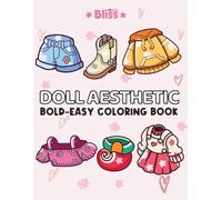 DOLL AESTHETIC Bold easy coloring book