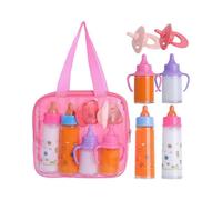 Doll Baby Dolls Accessories 7in1 Magic Milk Juice Bottles Dummies Carry Bag