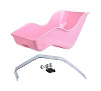 Doll Bicycle Seat - Clip Strap Carrier, Pink Toy Saddle Featuring Secure Buckle, Kids Accessory Adjustable Mount, Mini Rider Attachment for Pretend Play Adventures Imaginative Outdoor Fun