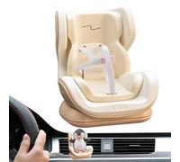 Doll Car Seat, Plush Doll Safety Seats, 4.72x4.33x3.94 Inches Soft Cushioned Design and Easy Attach, Mini Toy Carseat for Sedan, Truck, Desktop, Bookshelf, Dressing Table, School