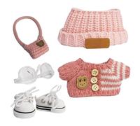 Doll Clothing Set, Toy Outfit Collection, 5.91x6.69 inches Fashion Accessories Pack, Handcrafted Design, Colorful Style Variety, Great for Gifting, Display, Creative Playtime