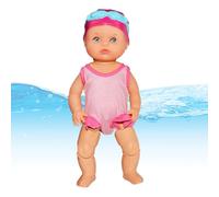 Doll da nuoto impermeabile - Giunti mobili (costume da bagno e occhialini staccabili) Giocattolo interattivo | Realistico bagno in piscina, spiaggia, giochi d'acqua, regalo divertente per bambini