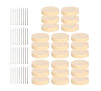 Doll Display Wood Stand - Crochet Doll Stand, Wooden Display Base | 24 Pieces Double Single Needle Support, Figurine Holder, Felting Animal Action Figure Accessory, Tabletop Displays Tool, Craft