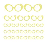 Doll Eyeglasses Set 20pcs - Mini Lensless Frame Props, Creative Dress Up Fashion Accessory Kit, Craft Decoration Styling Item, Small Doll Costume Tool Set | Craft Use, Dol Styling, Creative Projects,