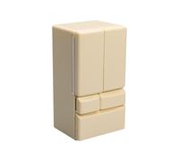 Doll Fridge, 1:12 Scale Double Door Miniature Refrigerator, Creative Toy Kitchen Appliance for Furniture, Kids Play Home,4.45x2.36x1.97 inches Birthday, Christmas, East