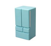 Doll Fridge, Scale Double Door Refrigerator, Toy Kitchen Appliance, Miniature Doll House Furniture for Birthday Christmas Easter, Holiday Presents, Kids,4.45x2.36x1.97 inches