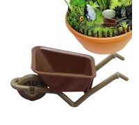 Doll House Cart | Mini Interesting Wheelbarrow Toy,Mini Dolllhouse Miniature Barrows Carry Easily Simulated Cart Ornaments | Educational Toys For Yard Art Decoration