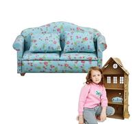 Doll House Living Room Furniture, Miniature Doll Furniture Set, Divano per Doll House, Craft Furniture, 1:12 Scale Sofa, Miniature Sofa, Tiny Couch For, Kids