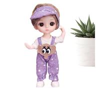 Doll simpatico - Principessa da 16 cm con vestiti e scarpe | Movable 13 articolazioni, viso dolce realistico, regalo di giocattolo da ragazza da collezione mini regalo di moda per bambini, bambini, co