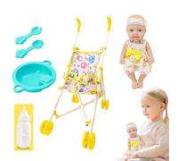 Doll with Stroller - Pretend Play Accessories