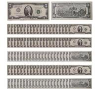 Dollar Bill Banknote, Movie Props Fake Dollars, Realistic Simulation Money Set, Compact Educational Play Tool ol, Ideal for Pretend Play, Learning Activities, 5,91 x 2,44 pollici