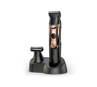 Dollar Shave Club | Double Header Trimmer | Electric Razor with a Beard Head & Separate Body Grooming Head | Waterproof Body Shaver & Beard Trimmer, Black