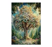 Dollar Tree Puzzle 300 Pezzi Rilassamento Antistress Premium Money Tree Rompicapo Pressione Ridotta Attività Mindfulness Rigenerazione Mentale300 PCS
