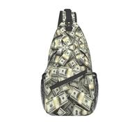 Dollari Soldi-10 Dollari Soldi Zaino a Fionda Borsa a Petto Borsa a Tracolla a Tracolla Palestra Ciclismo Viaggio Escursionismo Zainetto per Uomo Donna