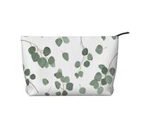 Dollaro d'argento verde eucalipto, Borsa per cosmetici in velluto a coste Borsa per il trucco Borsa da viaggio portatile